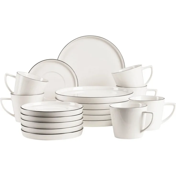 MÄSER Kaffeeservice SITA, Kaffeeservice, Porzellan (18-tlg), 6 Personen, Porzellan, Geschirr-Set, Service