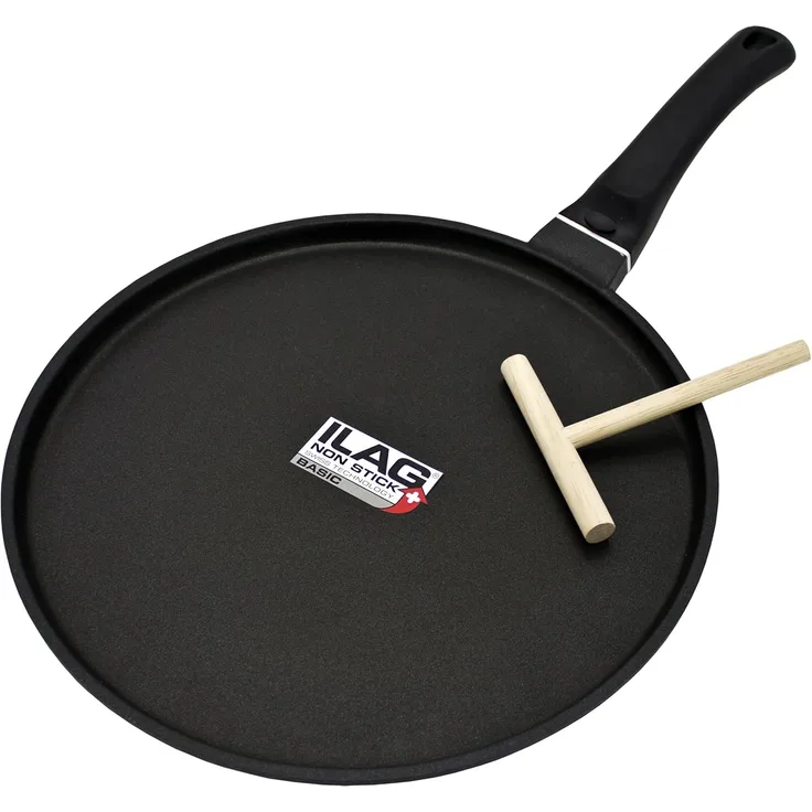 Kopf Crêpepfanne Marra, Aluminiumguss, 28 cm, ILAG Beschichtung, inkl. Teigverteiler
