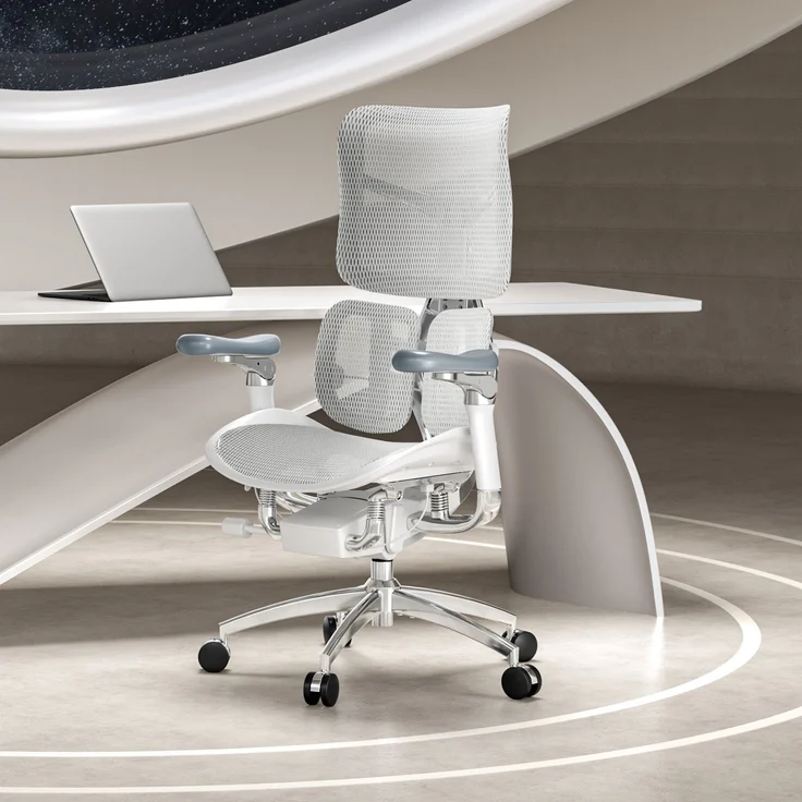 Sihoo 'Doro S300' ergonomischer Schreibtischstuhl, 124,5 x 76 cm, in Grau – Bild 12