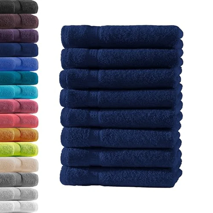Hometex Premium Textiles Handtuch in Premium Qualität 500 g/m², Feinster Frottier-Stoff 100% Baumwolle, 8x Gästetuch, weich, saugfähig, extra schwer & flauschig - TEST BILD TOP MARKE 2025 – Bild 2