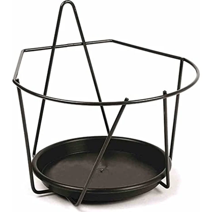 Wand-Blumentopfhalter Ø 22 cm, schwarz – Bild 1