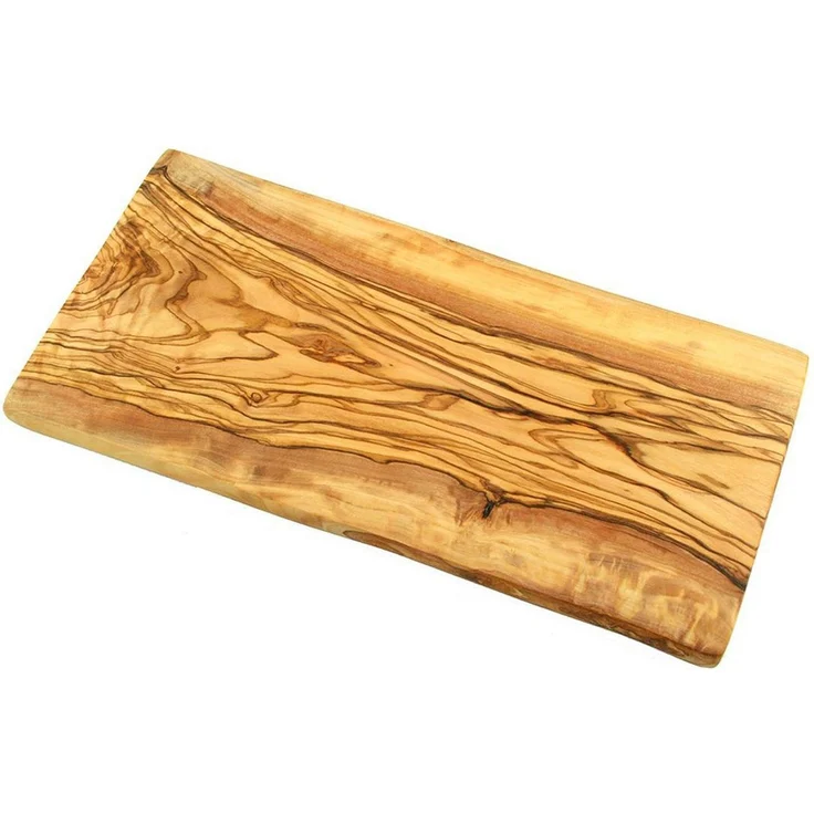 Olivenholz-erleben Frühstücksbrett eckig, mit gerader Kante aus echtem Olivenholz, ca. 30x15 cm, Holz, (1-St), Ein hochwertiger Alltagsbegleiter – praktisch, schön, immer ein Unikat – Bild 3