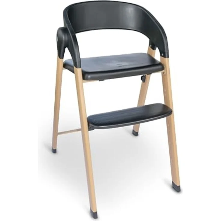 BabyGo Levels Hochstuhl inkl. Essbrett black/wood – Bild 3