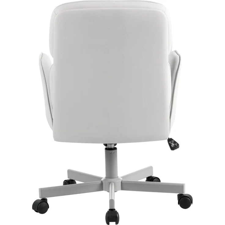 Carryhome 'VIKTORIA' Bürodrehstuhl, Kunstleder creme, 57 x 92.5 x 61 cm, höhenverstellbar, 140 kg belastbar – Bild 2