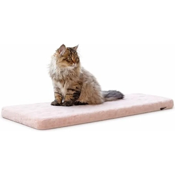 Beeztees Tierbett Fensterbankkissen Moza aus Plüsch rosa – Bild 1