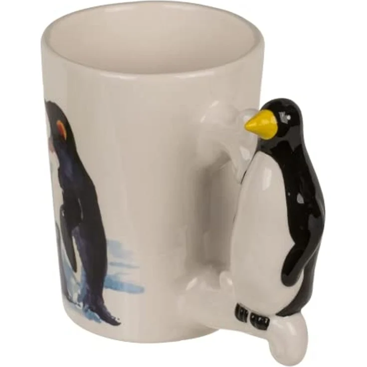 Tasse ca. 300 ml im 3D Design Meereswelt mit verschiedenen Motiven Kaffeetasse Pinguin – Bild 5