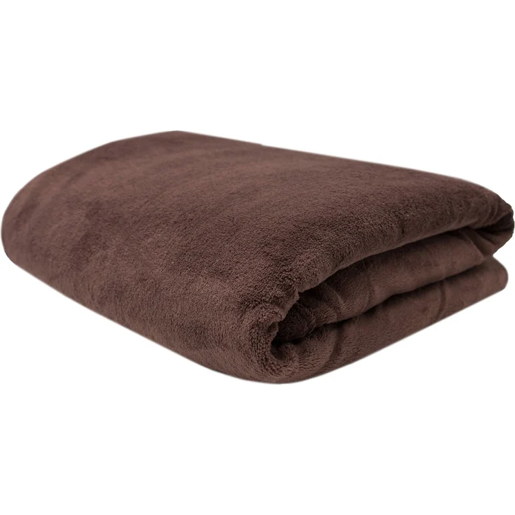 ZOLLNER Kuscheldecke, 150x200 cm, braun (schoko) – Bild 1