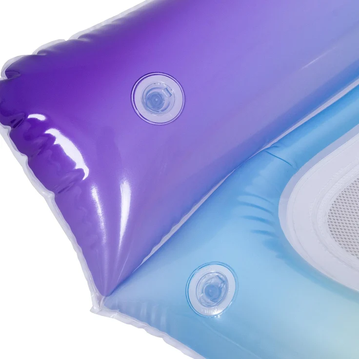 SunClub Luftmatratze Mesh Gradient Jelly 117 x 76 x 15 cm mit Netzfläche und 3 Luftkammern – Bild 8