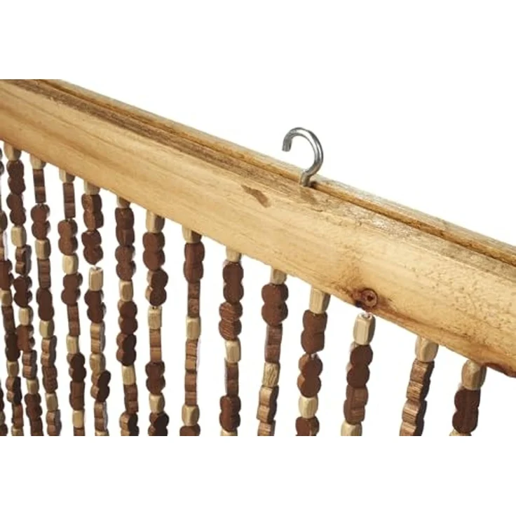 Kobolo Türvorhang Bambusvorhang Vorhang BAMBOO 45 Stränge - Braun (1 St), Ösen – Bild 6