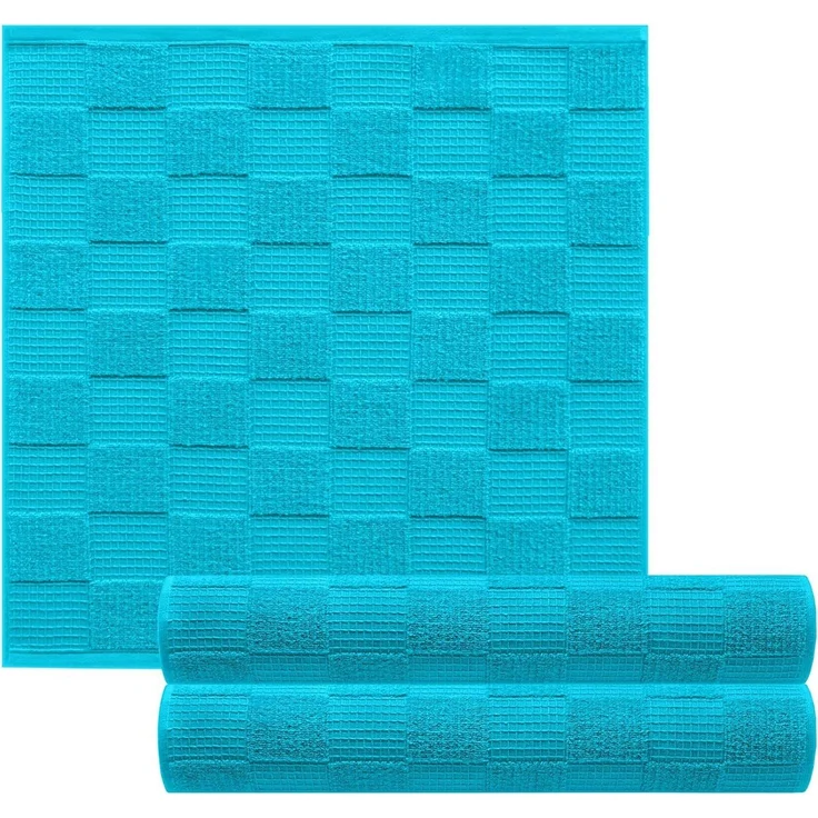 Lashuma Geschirrtuch Lissabon, (Set, 3-tlg), Abtrockentücher aus Baumwolle 50x50 cm blau – Bild 5