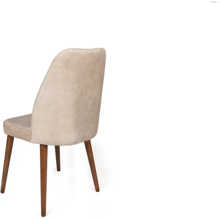 Skye Decor 'Alfa-464 V4' Stuhlset (4-teilig), Creme / Walnuss, 50 x 90 x 49 cm – Bild 3