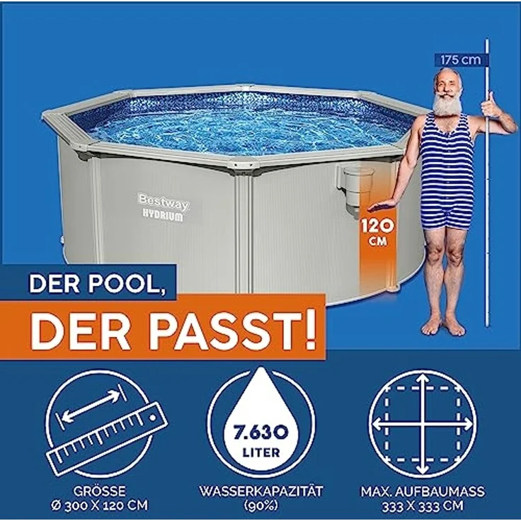 Bestway 'Hydrium™ Swimmingpool-Set Ø 300x120 cm – Bild 3