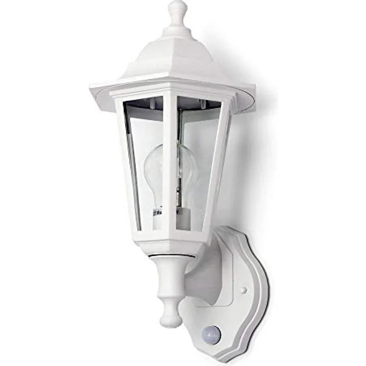 Kwazar Luminaire Außenwandleuchte ERANO.B, Vintage Außenlampe mit Bewegungsmelder E27 IP44, max. 60W, wetterfest für Eingangsbereich, Hauswand & Garten – Bild 1