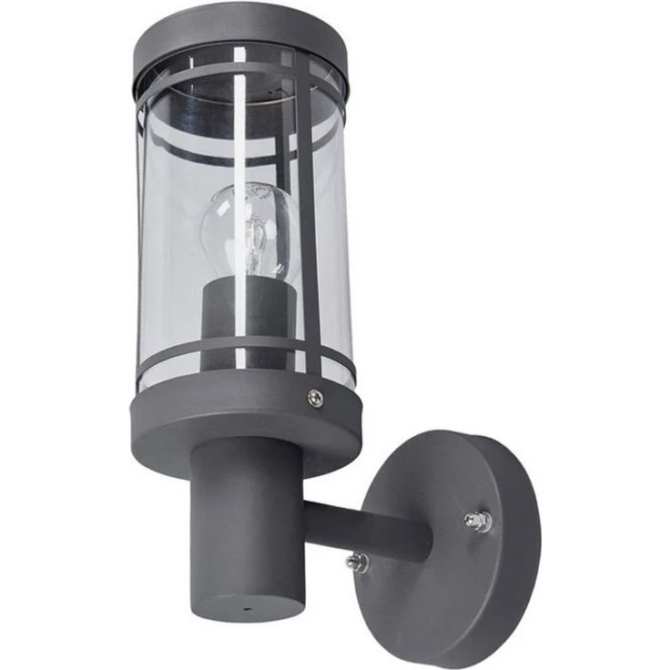 Lindby Außen-Wandleuchte Djori, Edelstahl Alu IP44, 1x15 W LED – Bild 1