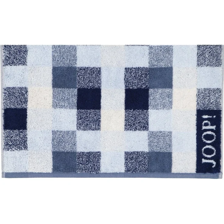 JOOP! Handtücher Vibe Karo 1699 11 Ozean 50 x 100 cm – Bild 2