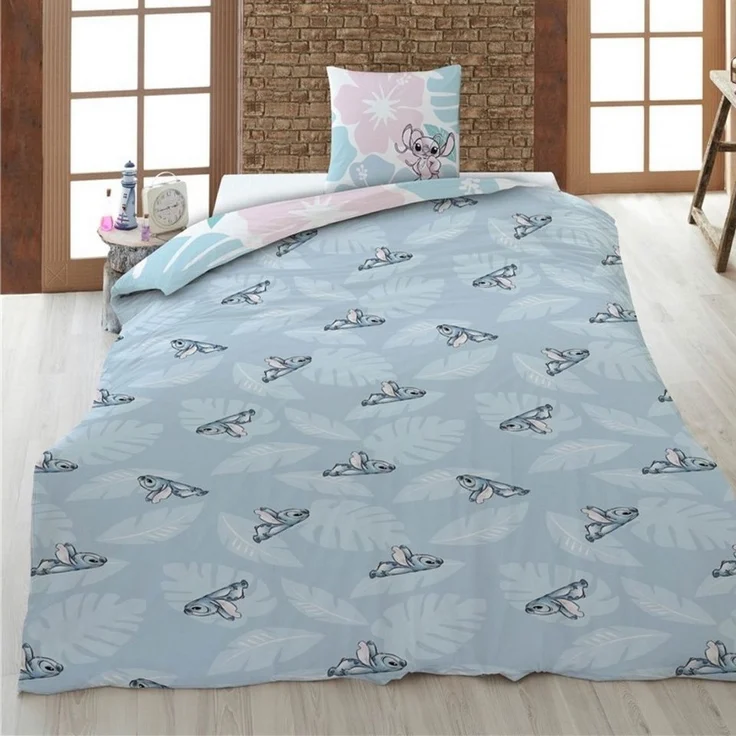 Lilo & Stitch Bettwäsche-Set Bettbezug 140 cm x 200 cm Kopfkissenbezugs 65 cm x 65 cm – Bild 2