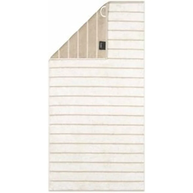 CAWÖ Duschtuch - C Balance, 80x150 cm, Walkfrottier, Baumwolle, Streifen Natur – Bild 6