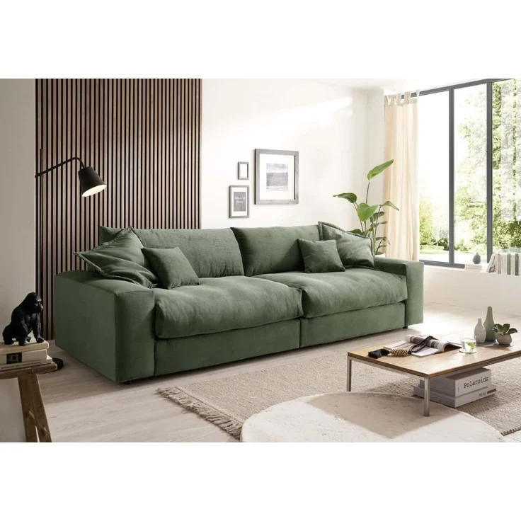 Big Sofa Kamil von ED Exciting Design im Fjord Cordbezug mit optionalem Hocker – Bild 1