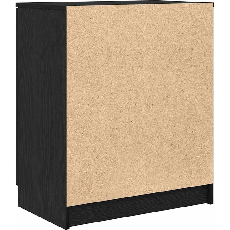 vidaXL Schuhschrank Schwarz Eichen-Optik 59 x 35 x 70 cm Holzwerkstoff 862100 – Bild 5