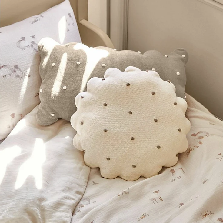 Mirabeau Dekokissen Kissen 2er Set Saphie creme/braun – Bild 2