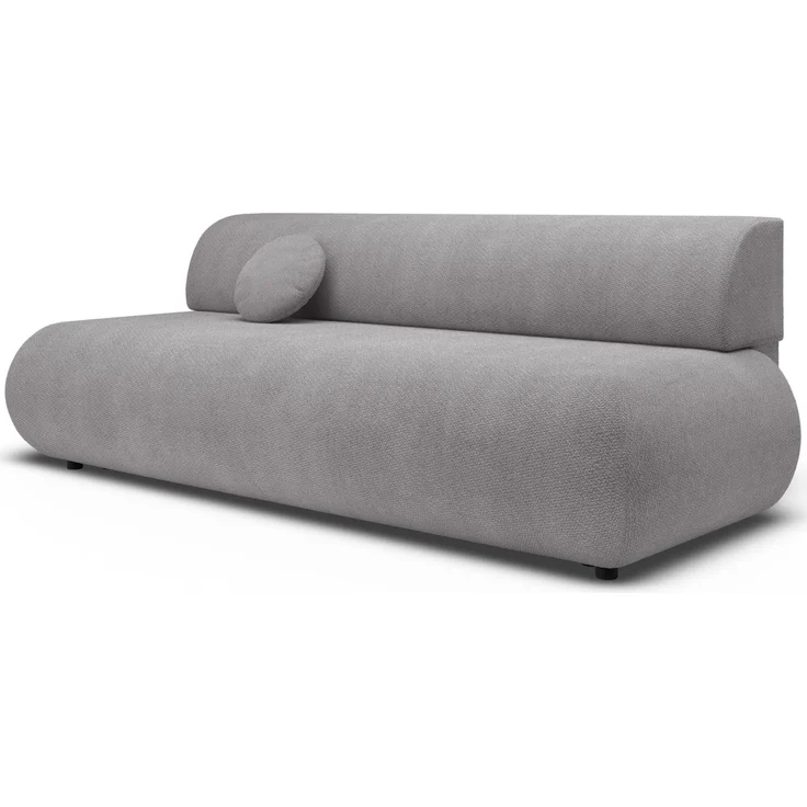 Selsey 'Armone' 3-Sitzer Sofa mit Schlaffunktion, Chenille, Grau – Bild 1