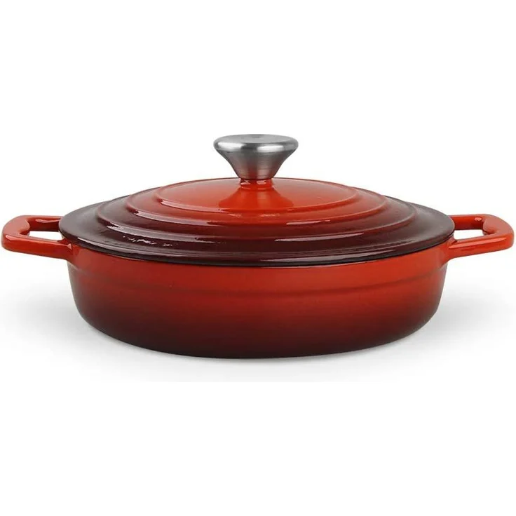CS Koch-Systeme Topf-Set Xanten, Gusseisen (Set, 7-tlg, je 1 Fleischtopf Ø 16/26 cm, 1 Bratentopf Ø 24 cm, 1 Pfanne Ø 28 cm), Induktion – Bild 3