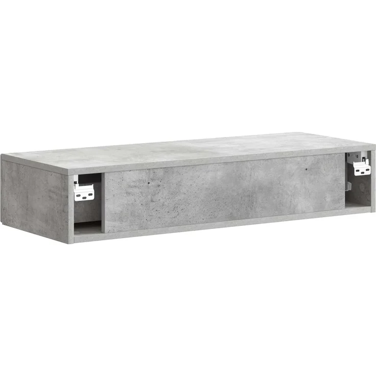 vidaXL Wandmontierter Beistelltisch Betongrau 87,5 x 34,5 x 17 cm 899348 – Bild 6