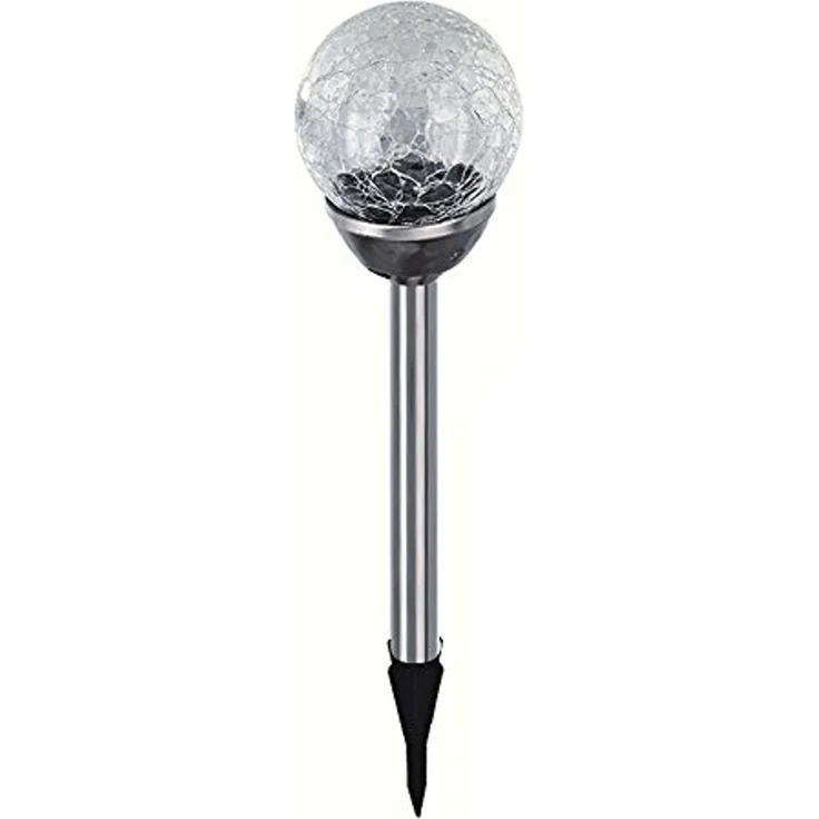 EAXUS LED Solarleuchte 3er Set Solar Gartenleuchte Kugel Leuchte mit Crackle-Licht Solarlampe, LED fest integriert, Farbwechsel, Farbwechsel – Bild 2