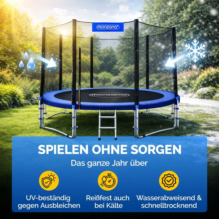 Monzana Sicherheitsnetz für Rundtrampoline mit 183 cm Durchmesser – Bild 4