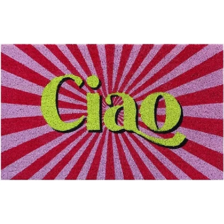 Giftcompany - Fußmatte Türmatte Kokos Vinyl 45x75cm Ciao Bunt 1193401012