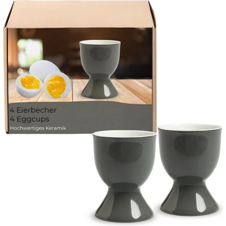 matches21 HOME & HOBBY Eierbecher, (4-tlg), Spülmaschinenfeste Eierhalter für Frühstückstisch – Bild 5