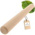 Hofmeister Nudelholz Buchenholz 45x4,5x4,5 cm Rundstab Pizzaroller Buchenholz