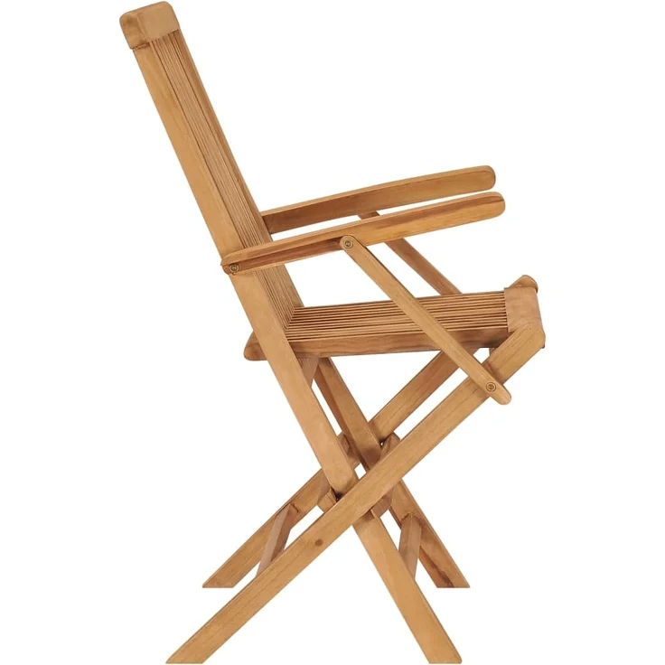 vidaXL Klappbare Gartenstühle 8 Stk. Massivholz Teak 3096595 – Bild 4