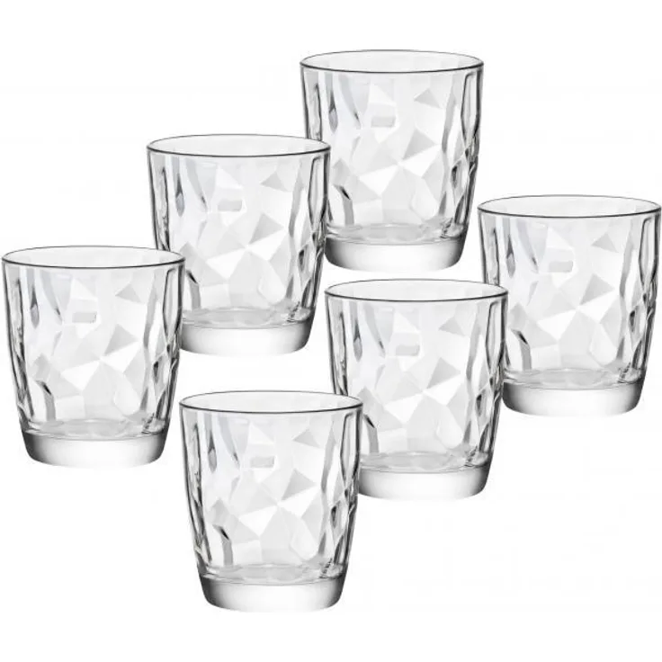 Wassergläser 30,5cl Diamond Transparent - 6 Stück