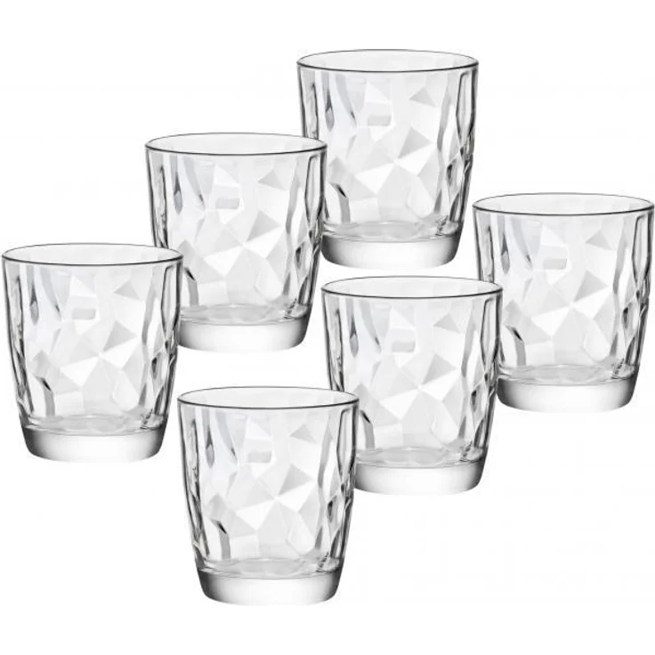 Wassergläser 30,5cl Diamond Transparent - 6 Stück – Bild 1
