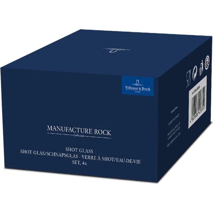 Villeroy & Boch Manufacture Rock Shot / Schnapsglas 4er-Set – Bild 4
