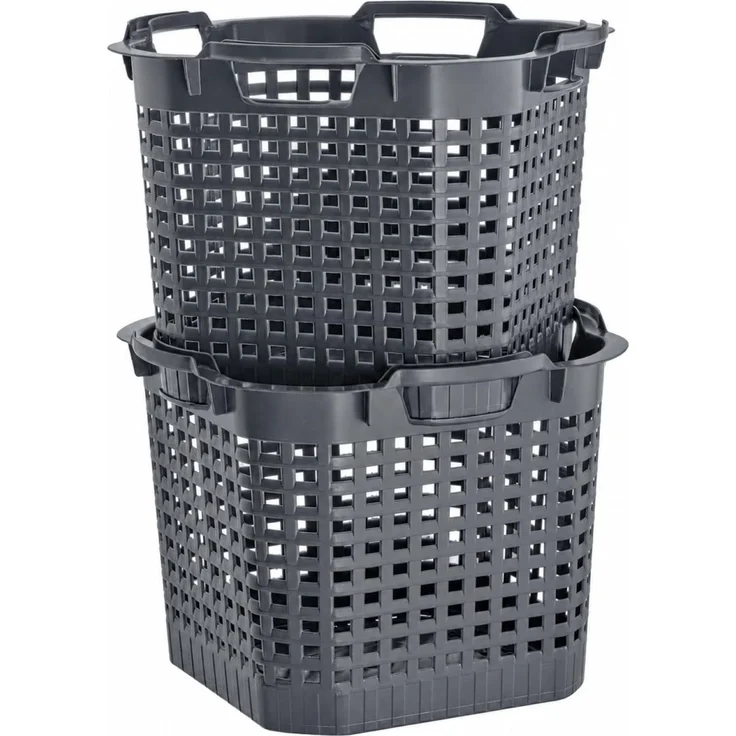 Erntekörbe Gartenkorb 25L Lebensmittelecht Obstkorb 40x30cm ineinander & übereinander stapelbar | Made in Germany als Obstkorb, Laubkorb und vielseitiger Erntekorb – Bild 1
