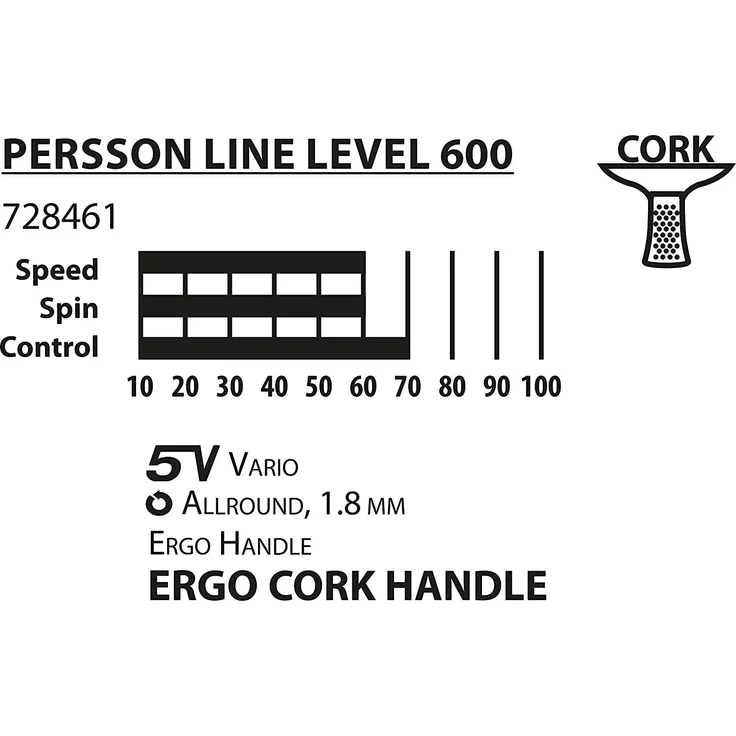 Tischtennisschläger Persson 600 – Bild 6