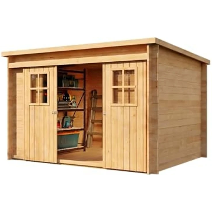 Alpholz Gerätehaus Vera Gerätehaus aus Holz Geräteschrank mit 19 mm Wandstärke Gartenhaus mit Montagematerial – Bild 6