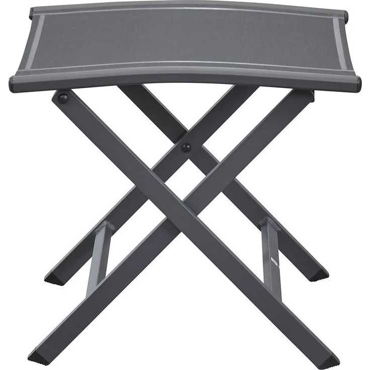 Gartenhocker Unicamo, Aluminium, Schwarz, 50 x 45 x 50 cm – Bild 3