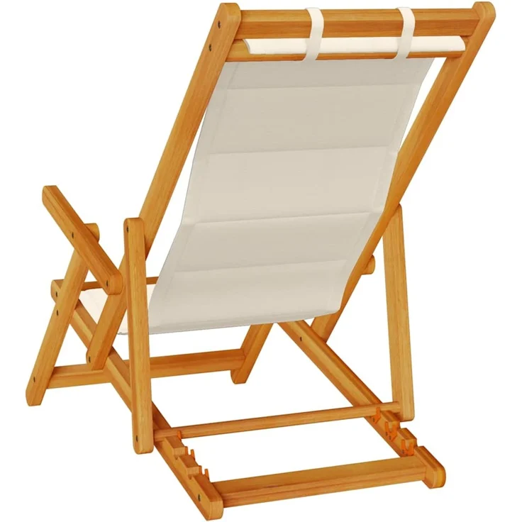 vidaXL Klappstuhl mit Armlehnen Taupe Akazienholz & Textilene 4108070 – Bild 6
