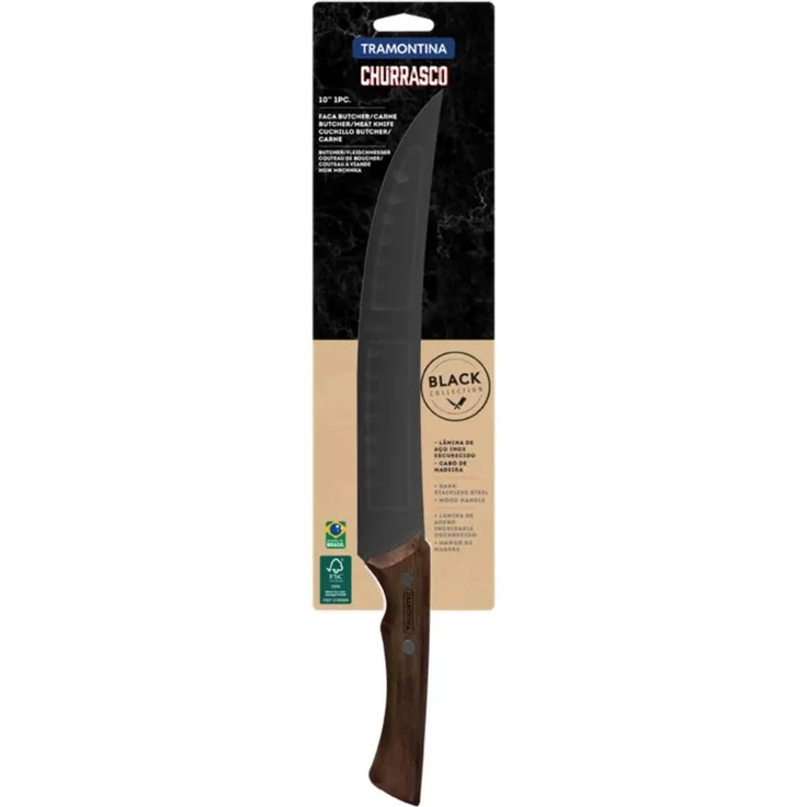 Tramontina Churrasco Fleischmesser 39 cm schwarz