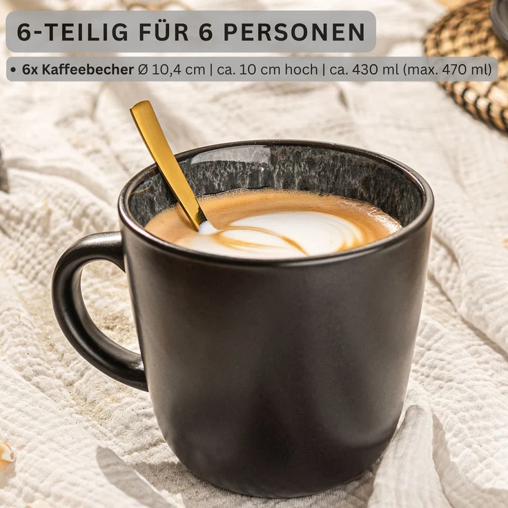 SÄNGER Kaffeebecher Set Sydney 6 teilig – Bild 2