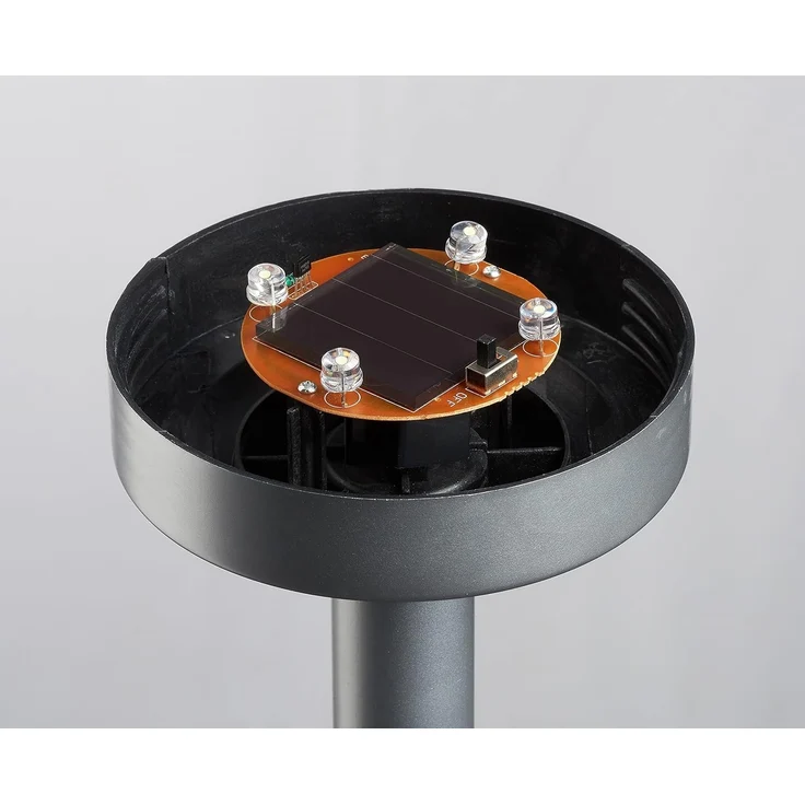 kamelshopping LED Solarleuchte Solar Kugelleuchte / Gartenkugel für Aussen mit LED Beleuchtung, LED fest integriert, Warmweiß, inkl. austauschbarem 600 mAh Akku – Bild 6