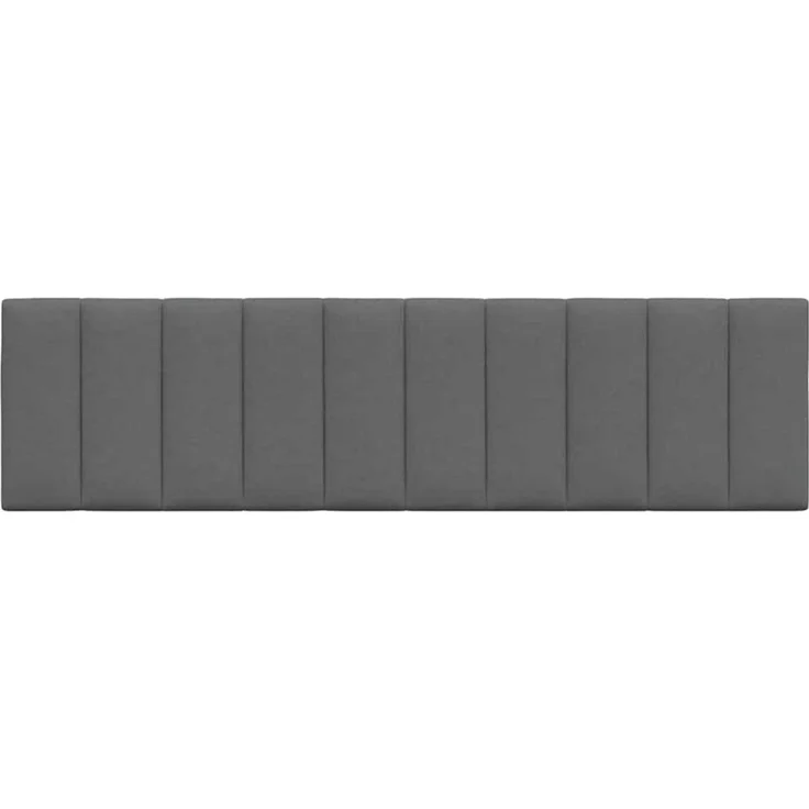 vidaXL Bett, Kopfteil-Kissen Dunkelgrau 180 cm Stoff – Bild 3