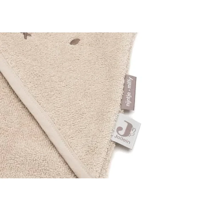 Jollein Kapuzenhandtuch Baby – Miffy/Warm Sand – 75x75 cm – 100% Baumwolle – Frottee – OEKO-TEX Zertifiziert – Baby Handtuch Kapuze – Kapuzenhandtuch Kinder für Mädchen und Jungen – Bild 6
