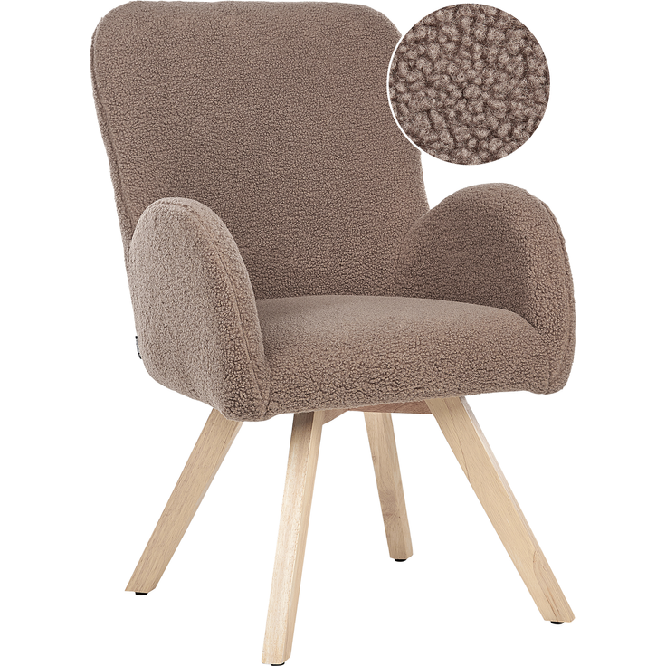 Sessel BJARN Bouclé Braun