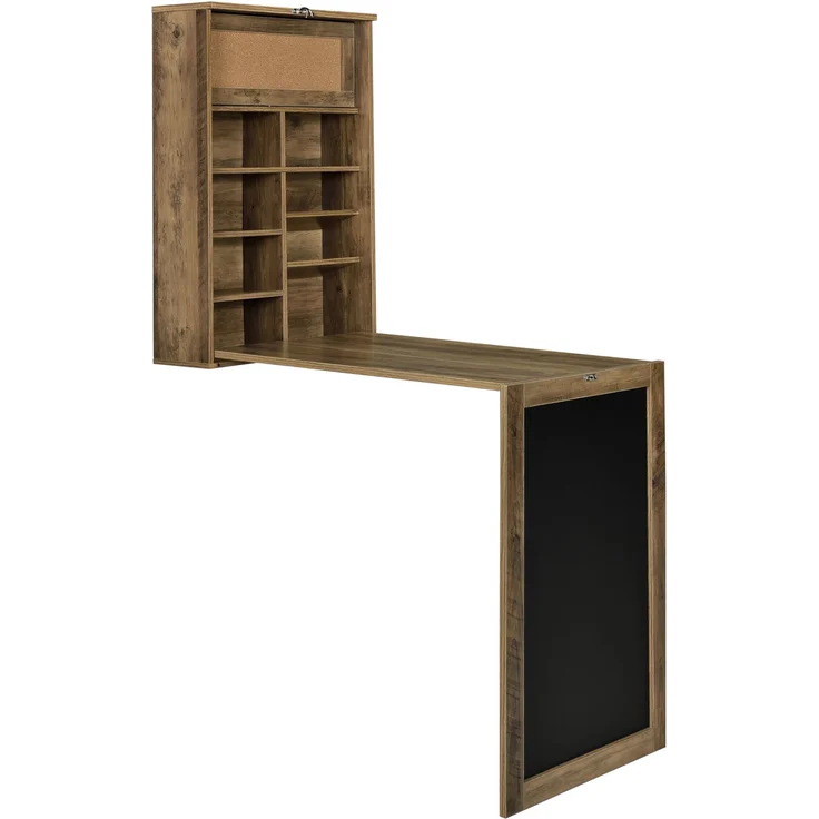 Wandtisch Holz Schreibtisch Tisch Regal Wand Klapptisch aus-klappbar – Bild 3