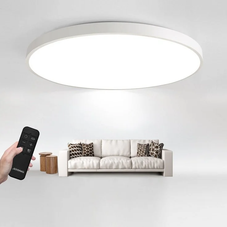 JDONG LED Deckenleuchte groß Deckenlampe Wohnzimmer 72/90W Dimmbar Durchmesser 58/78CM Rund, LED fest integriert, stufenlos dimmbar – Bild 5