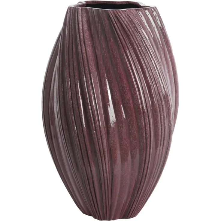 Bodenvase Vase YATUNG von Light & Living Dekovase Ø52x81 cm Aubergine Glänzend